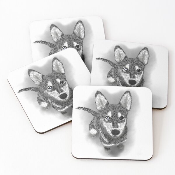 Item preview, Spectral Husky: A Gaze in the Dark designed and sold by WaveAcuarela.