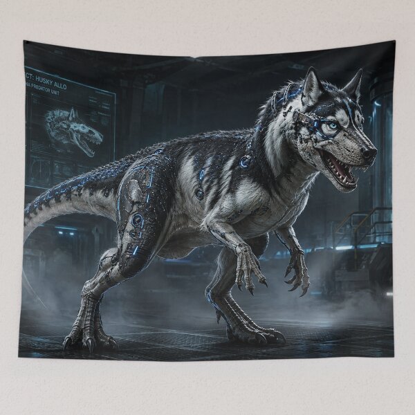 Item preview, Husky-Allosaurus Genetic Dino Hybrid designed and sold by nikkolaus.