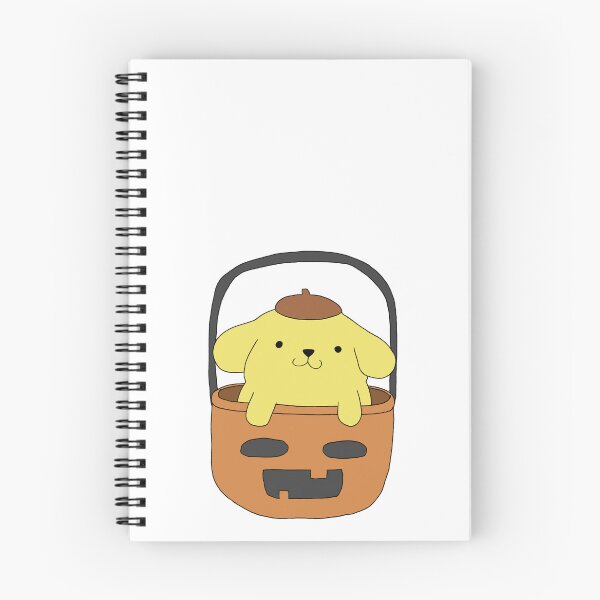Item preview, Cute Sanrio Character Pompompurin in Pumpkin Basket Halloween Kawaii Fall Illustration designed and sold by Iska-Designs.