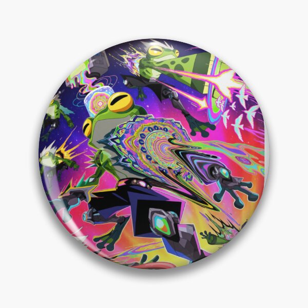 Item preview, Cosmic Shinobi: Leap of the Neon Amphibians (V3) designed and sold by SabaMirzique.