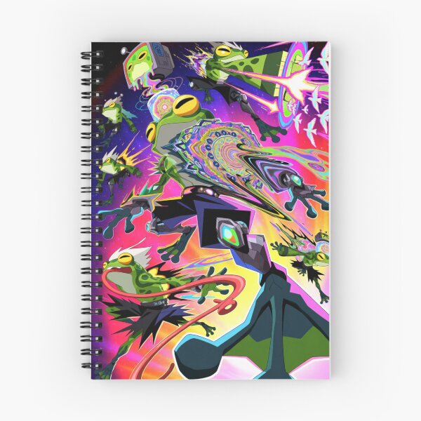 Item preview, Cosmic Shinobi: Leap of the Neon Amphibians (V3) designed and sold by SabaMirzique.