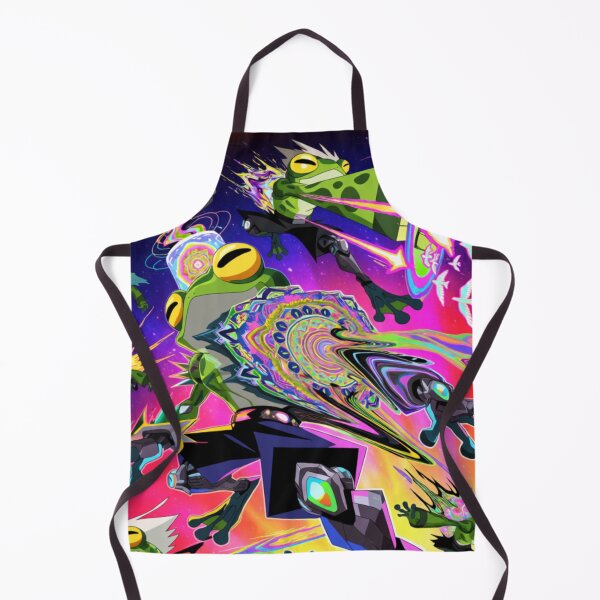 Item preview, Cosmic Shinobi: Leap of the Neon Amphibians (V3) designed and sold by SabaMirzique.