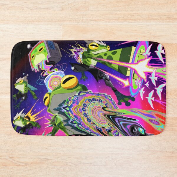 Item preview, Cosmic Shinobi: Leap of the Neon Amphibians (V3) designed and sold by SabaMirzique.
