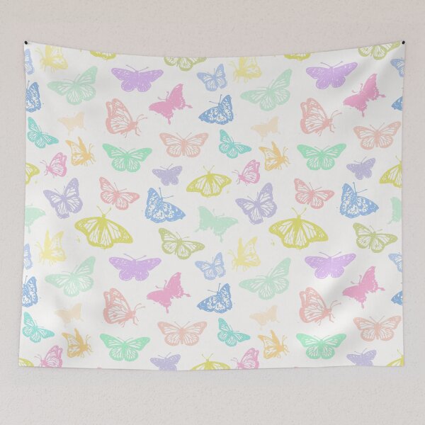 Item preview, Pastel Butterfly Pattern Cottagecore Aesthetic designed and sold by trajeado14.