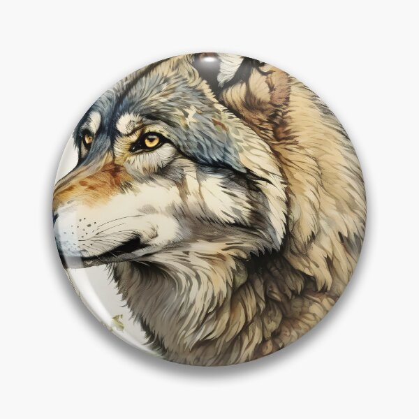 Item preview, Grey Wolf Engraving Style Art Print designed and sold by NorthernWallCo1.