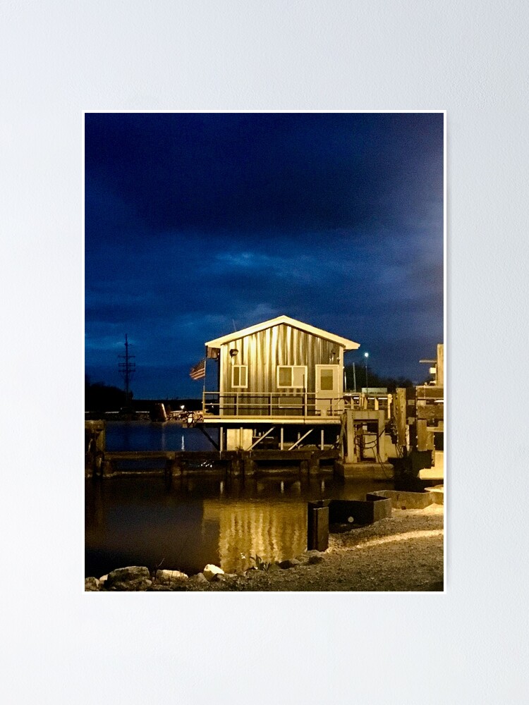 "Pontoon BridgeDulac" Poster for Sale by PhotARTgraphy Redbubble