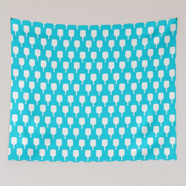 Item preview, Pickleball Paddle Repeat – Blue Minimalist Pattern designed and sold by EvieWoj.