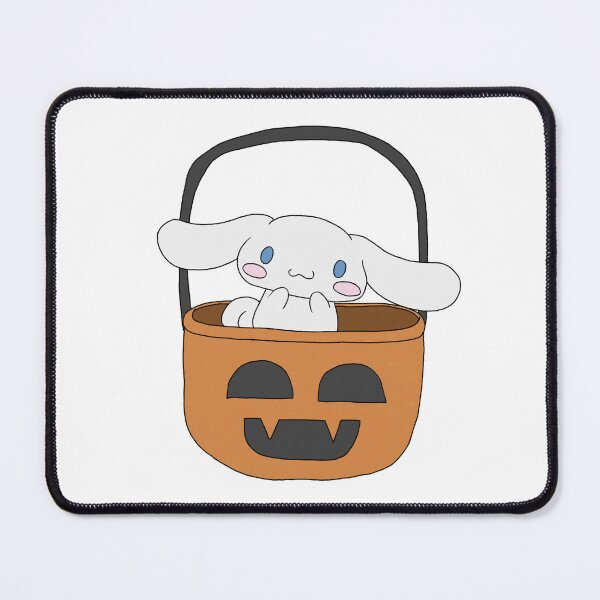 Item preview, Cute Sanrio Character Cinnamoroll in Pumpkin Basket Halloween Kawaii Fall Illustration designed and sold by Iska-Designs.