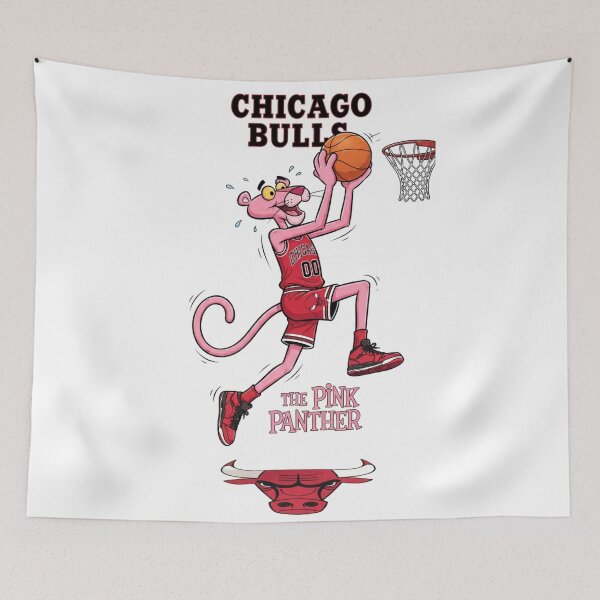 Item preview, Pink Panther Basketball Player Chicago Bulls Style designed and sold by BlasiseDS.