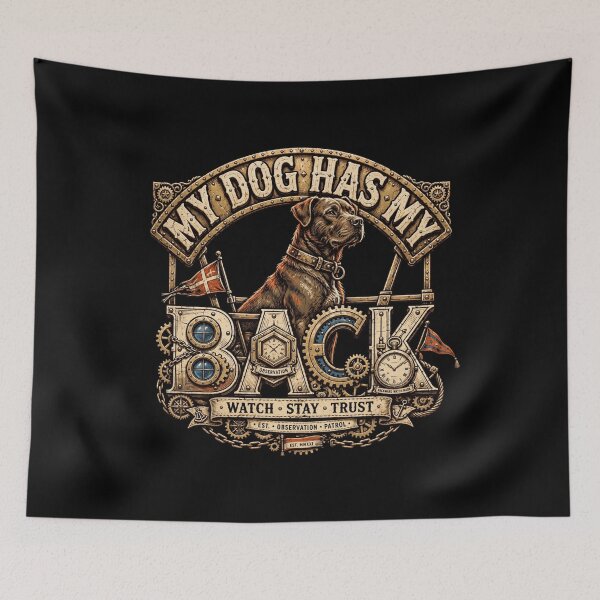Item preview, My Dog Has My Back Shirt, Loyal Hound Gift, Canine Companion Tee, Faithful Friend Apparel, Dog Devotion Design, Trusty Sidekick Shirt, Puppy Loyalty Gift, Animal Lover Tee designed and sold by Typologystudios.