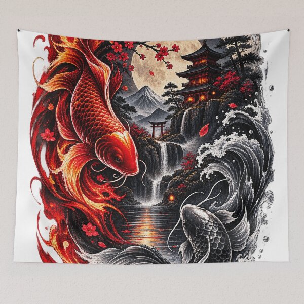 Item preview, Yin Yang Koi – Japanese Spirit & Harmony designed and sold by LmonioressXxx.