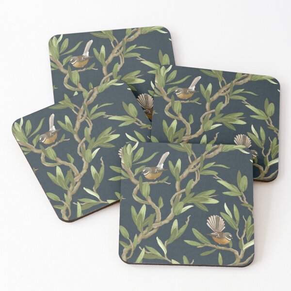 Item preview, Fantail Botanical - Black designed and sold by Sarah Thorpe Designs .