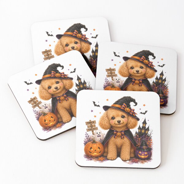 Item preview, Halloween Toy Poodle – Witchy Night designed and sold by R&A HANDMADE.