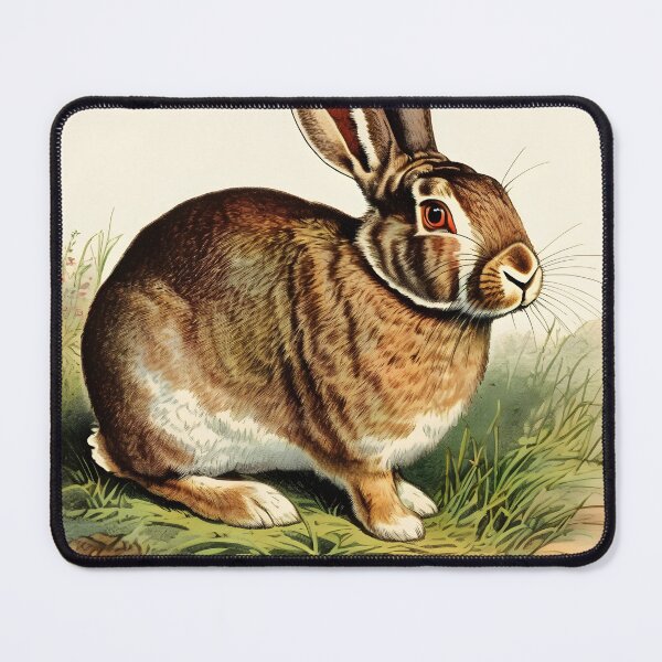 Item preview, Wild Rabbit Engraving Style Art Print designed and sold by NorthernWallCo1.