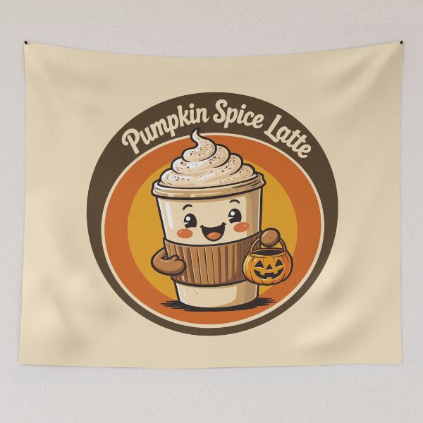Item preview, Cute Pumpkin Spice Latte designed and sold by Ghost on Toast.