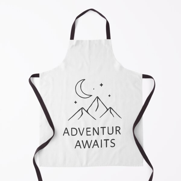 Item preview, Adventure Awaits Mountain Night Sky Minimalist Line Art designed and sold by Sticker Pulse.