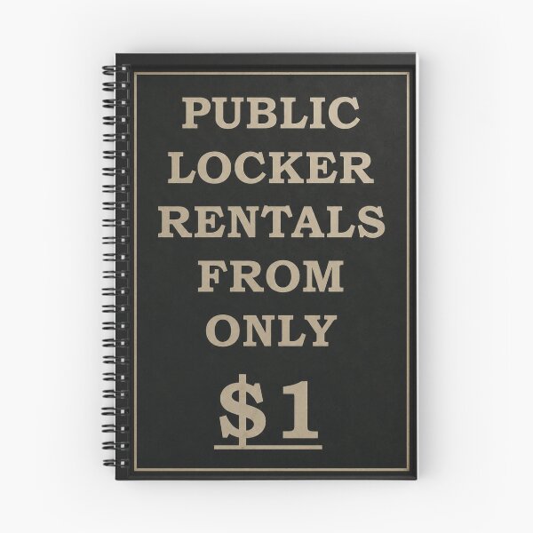 Item preview, Public Locker Rentals Vintage Sign designed and sold by Foryoubroshirt.