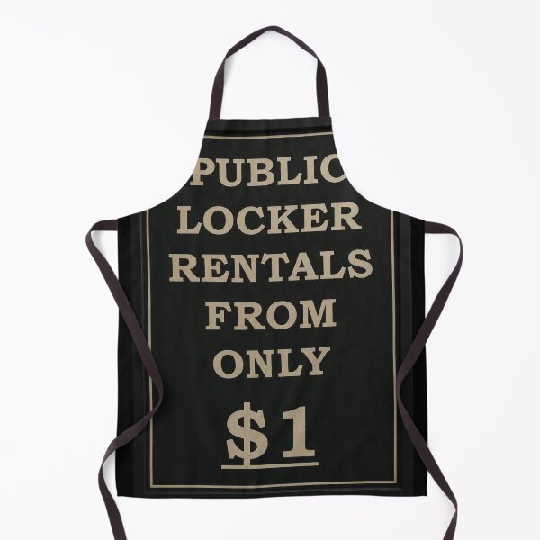 Item preview, Public Locker Rentals Vintage Sign designed and sold by Foryoubroshirt.