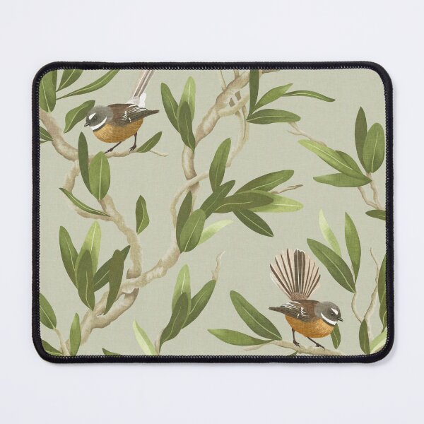 Item preview, Fantail Botanical - Pale Natural Green designed and sold by Sarah Thorpe Designs .