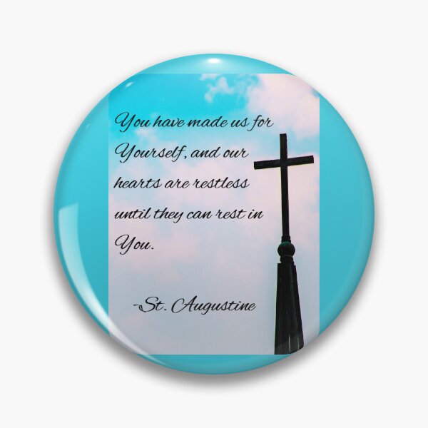 Item preview, Our Hearts Are Restless - Saint Augustine designed and sold by CatholicConcept.
