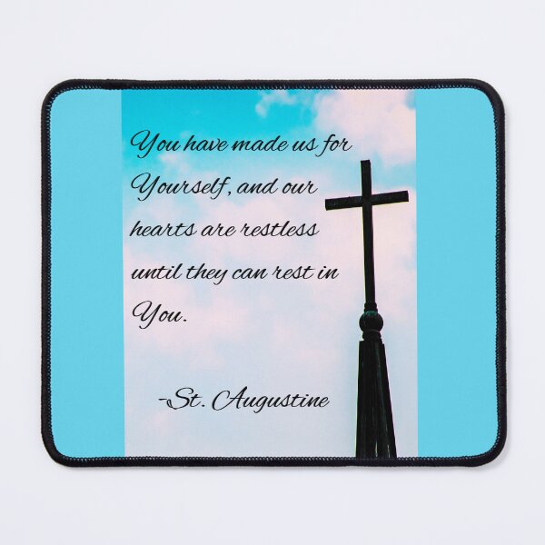 Item preview, Our Hearts Are Restless - Saint Augustine designed and sold by CatholicConcept.