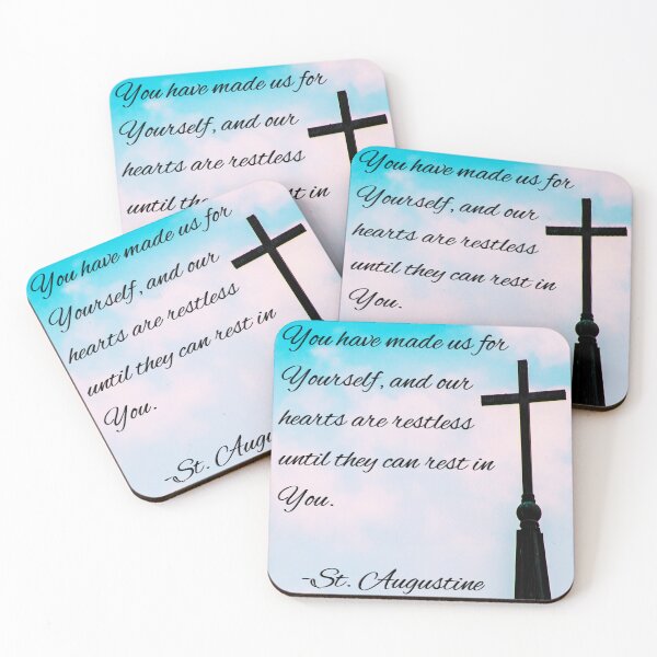 Item preview, Our Hearts Are Restless - Saint Augustine designed and sold by CatholicConcept.
