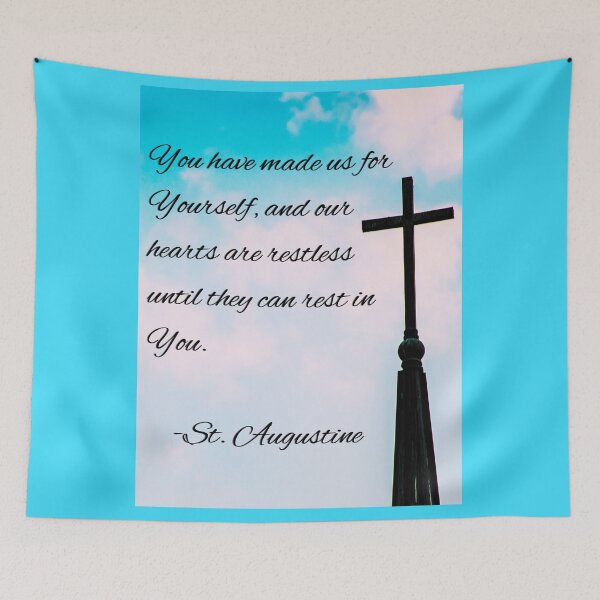 Item preview, Our Hearts Are Restless - Saint Augustine designed and sold by CatholicConcept.