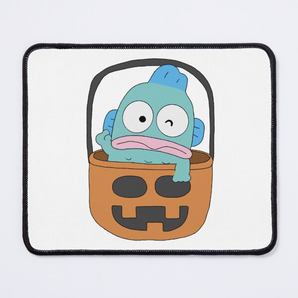 Item preview, Cute Sanrio Character Hangyodon in Pumpkin Basket Halloween Kawaii Fall Illustration designed and sold by Iska-Designs.