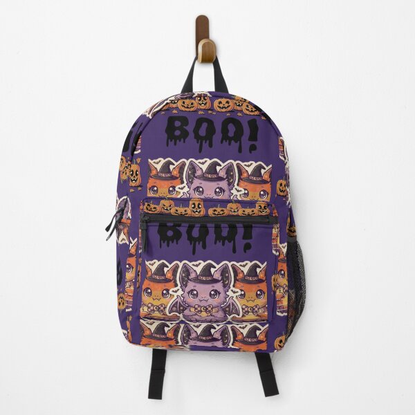 Item preview, BOO Cute Vampire Bats and Pumpkins Halloween Art designed and sold by NikBrin Prevail .