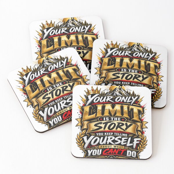 Item preview, Your Only Limit Is Yourself Motivational Quote | Luxury Streetwear Typography designed and sold by Akseries.