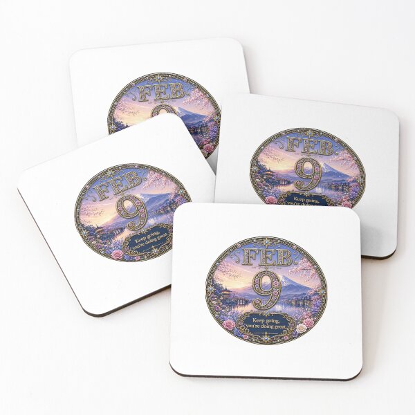 Item preview, February 9 Sakura Birthday Inspirational Design designed and sold by LunaMoments.