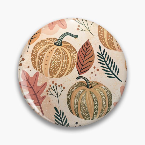 Item preview, Cozy Autumn Pumpkin Pattern - Rustic Farmhouse Fall Leaves designed and sold by AOCollections.