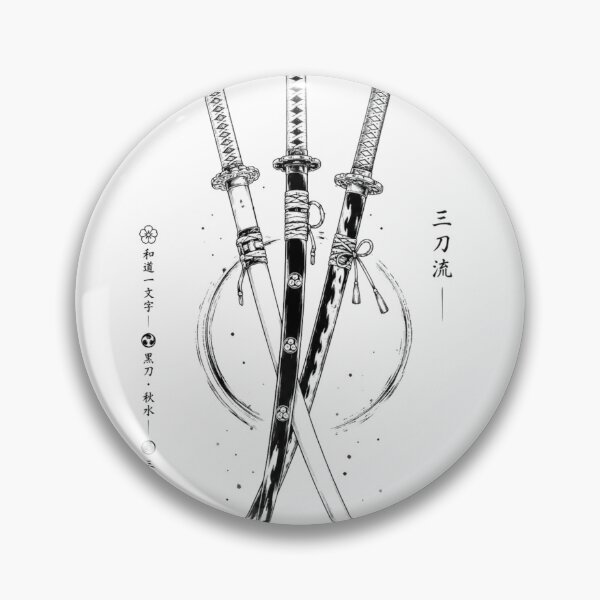 Item preview, Roronoa zoro 3 swords from one piece mugiwara straw hat pirates  designed and sold by Dlvznbm.