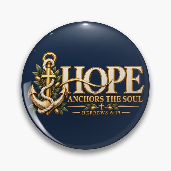 Item preview, Hope Anchors the Soul – Hebrews 6:19 Christian Anchor designed and sold by HO•Designs.