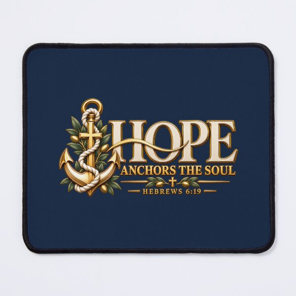 Item preview, Hope Anchors the Soul – Hebrews 6:19 Christian Anchor designed and sold by HO•Designs.
