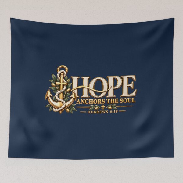 Item preview, Hope Anchors the Soul – Hebrews 6:19 Christian Anchor designed and sold by HO•Designs.