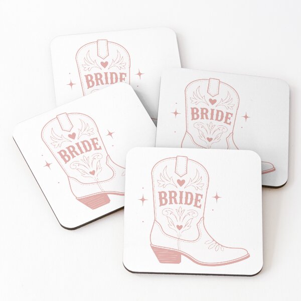 Item preview, "Bride" Cowboy Boot for Western Wedding designed and sold by pixiedustpaint.