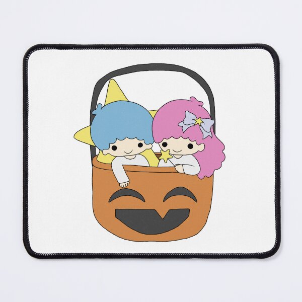 Item preview, Cute Sanrio Character Little Twin Stars in Pumpkin Basket Halloween Kawaii Fall Illustration designed and sold by Iska-Designs.