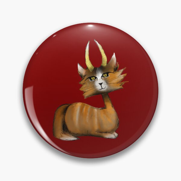 Item preview, Tan Demonic Ginger Cat designed and sold by DwellerArt.