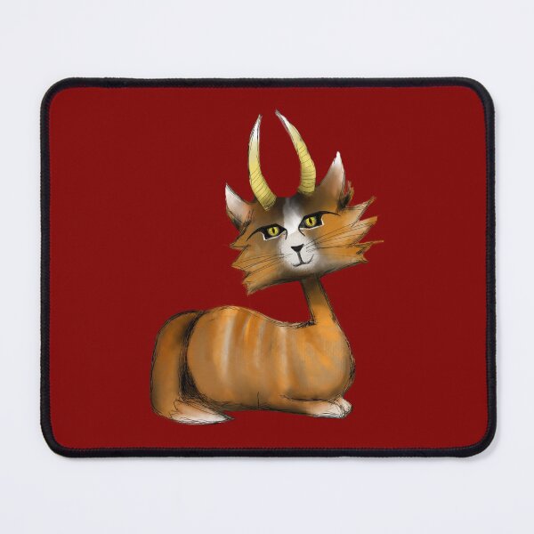 Item preview, Tan Demonic Ginger Cat designed and sold by DwellerArt.