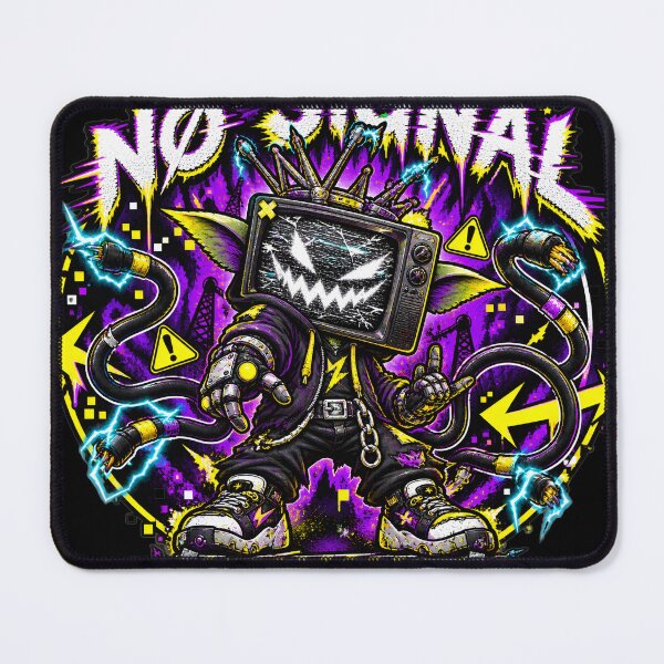 Item preview, No Signal All Attitude – Rebellious CRT Television Gremlin designed and sold by Ajdaprint.