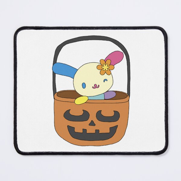 Item preview, Cute Sanrio Character Usahana in Pumpkin Basket Halloween Kawaii Fall Illustration designed and sold by Iska-Designs.