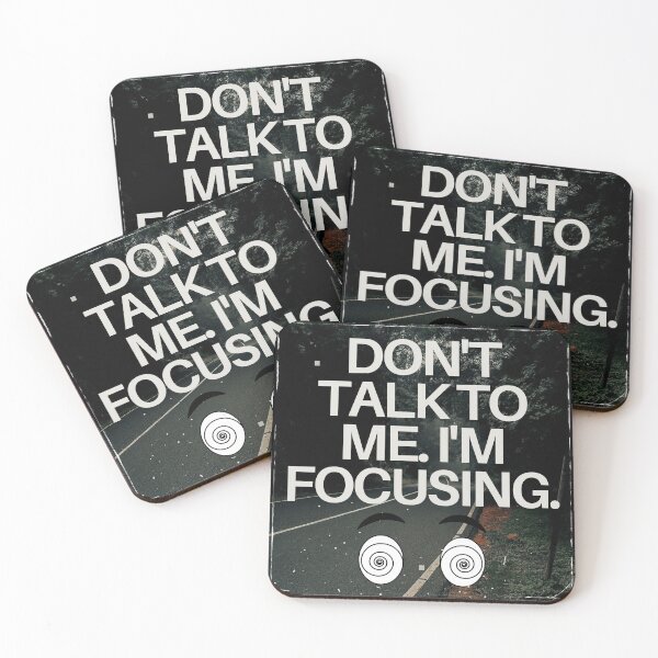 Item preview, Don't Talk To Me I'm Focusing Funny Gamer Introvert Quote designed and sold by LensDyn™.