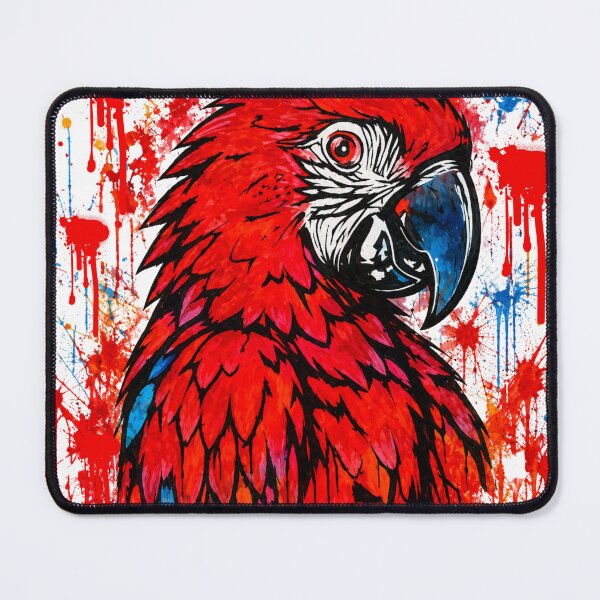 Item preview, Red Macaw Paint Splash designed and sold by SidneiSampaioStudio.