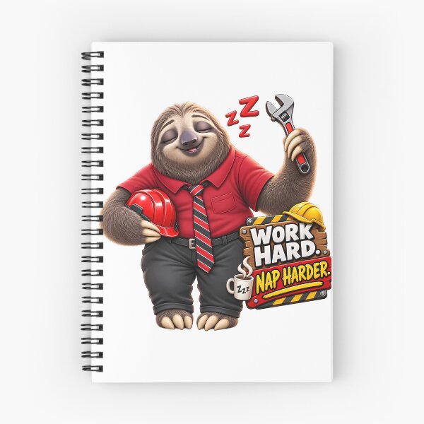 Item preview, Work Hard Nap Harder – Funny Labor Day Sloth designed and sold by PRINYOS.
