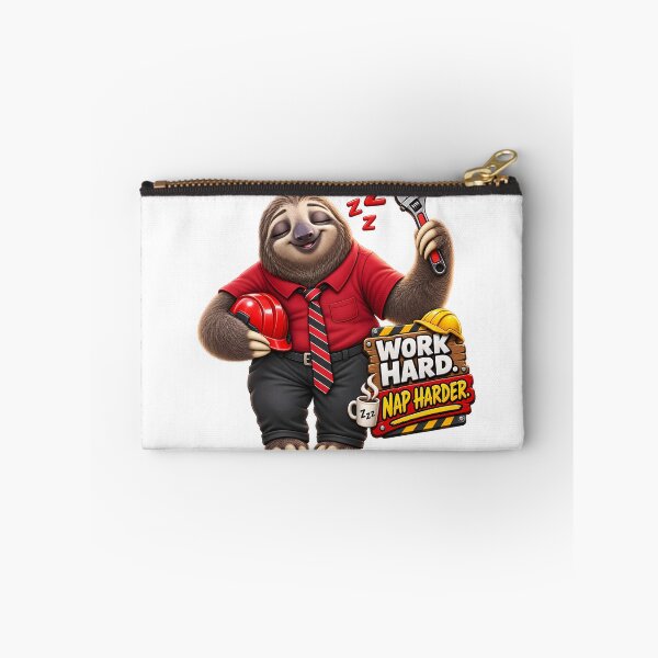 Item preview, Work Hard Nap Harder – Funny Labor Day Sloth designed and sold by PRINYOS.
