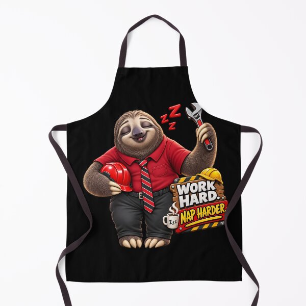Item preview, Work Hard Nap Harder – Funny Labor Day Sloth designed and sold by PRINYOS.