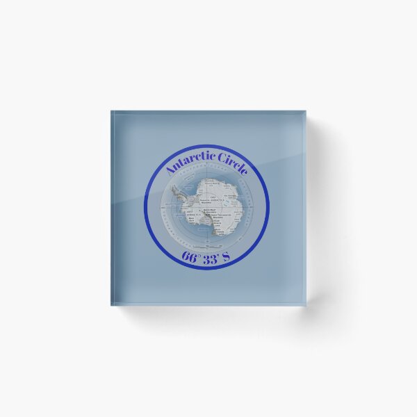 Item preview, Antarctic Circle Map designed and sold by Snarkers Promotions .