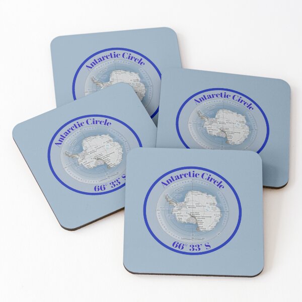 Item preview, Antarctic Circle Map designed and sold by Snarkers Promotions .