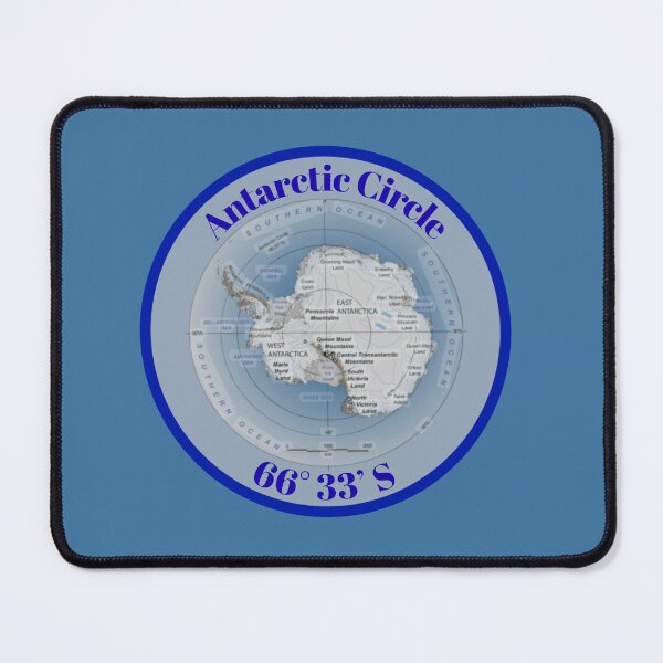 Item preview, Antarctic Circle Map designed and sold by Snarkers Promotions .